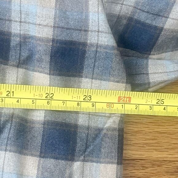 FRANK & EILEEN Shirley Plaid Oversized Button-Up Shirt Size XS Blue NEW Fall - Picture 9 of 13